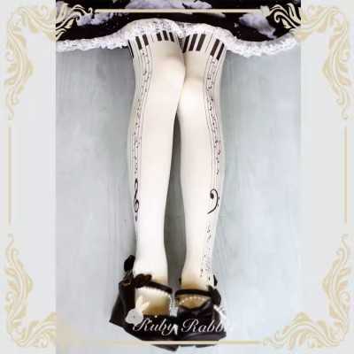 Ruby Rabbit Piano Keyboards Tights